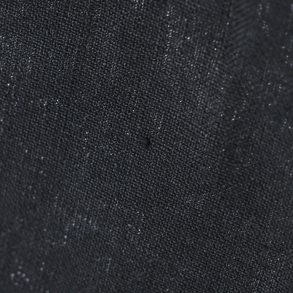 LOEWE(ロエベ) シルバー装飾リネンスラックスパンツ ストレートパンツ ブラック