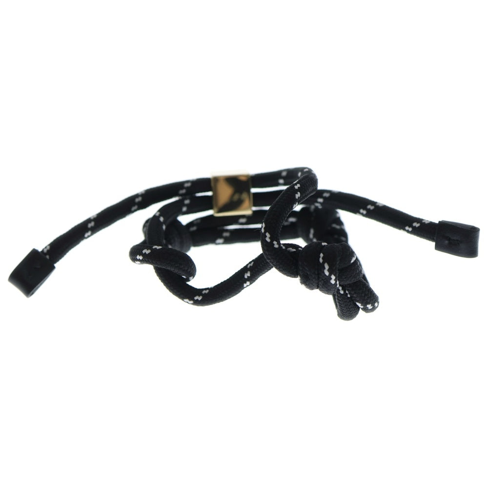 miumiu(ミュウミュウ) コード ブレスレット バングル ブラック レディース