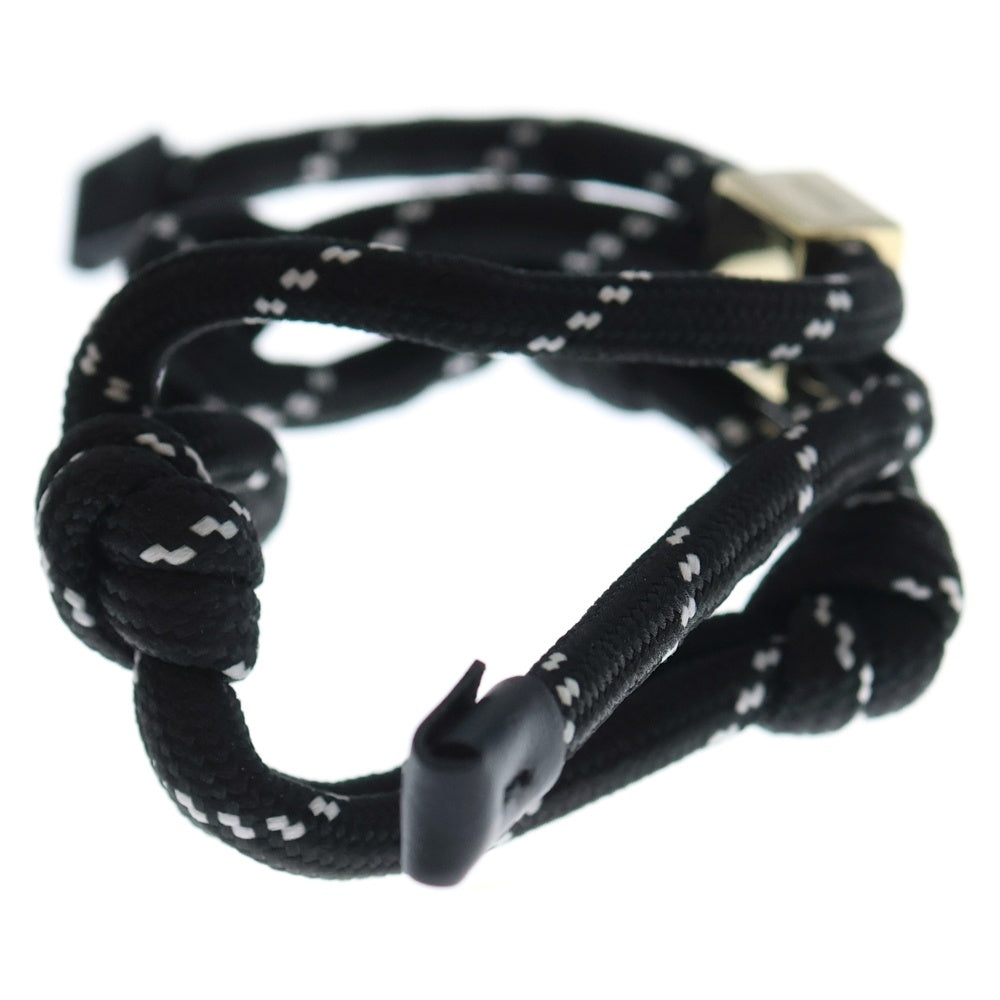 miumiu(ミュウミュウ) コード ブレスレット バングル ブラック