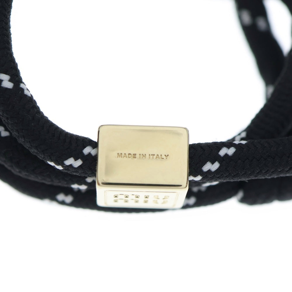 miumiu(ミュウミュウ) コード ブレスレット バングル ブラック レディース