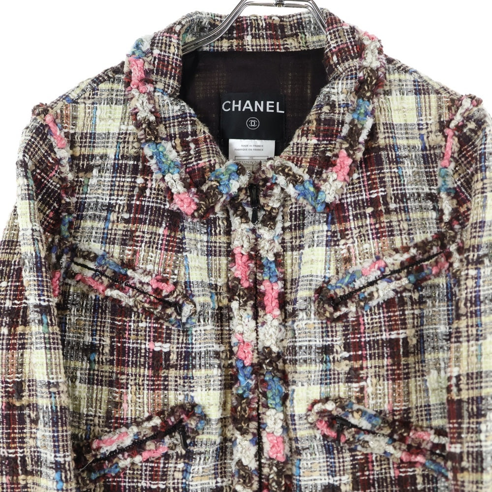 未使用★CHANEL★ツイード★リボンCOCO★ブルゾン★ジャケット CHANEL 18B Coco Neige Ribbon Tweed Puffer Jacket *New - Timeless