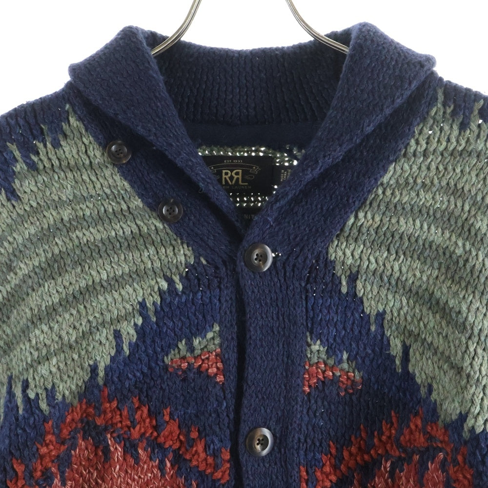 RRL(ダブルアールエル) HAND KNIT SHAWL CARDIGAN ハンドニット