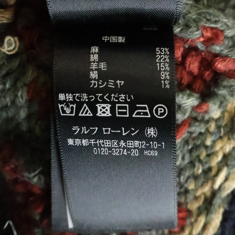 RRL USA製ニット RRL Ralph Lauren（ダブルアールエル） RRL インディゴ モックネック