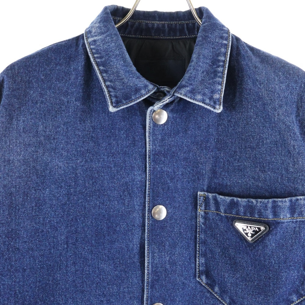 専用✨希少モデル 極美品 プラダ デニムジャケット 三角ロゴ インディゴ 48 専用✨希少モデル 極美品 プラダ デニムジャケット 三角ロゴ