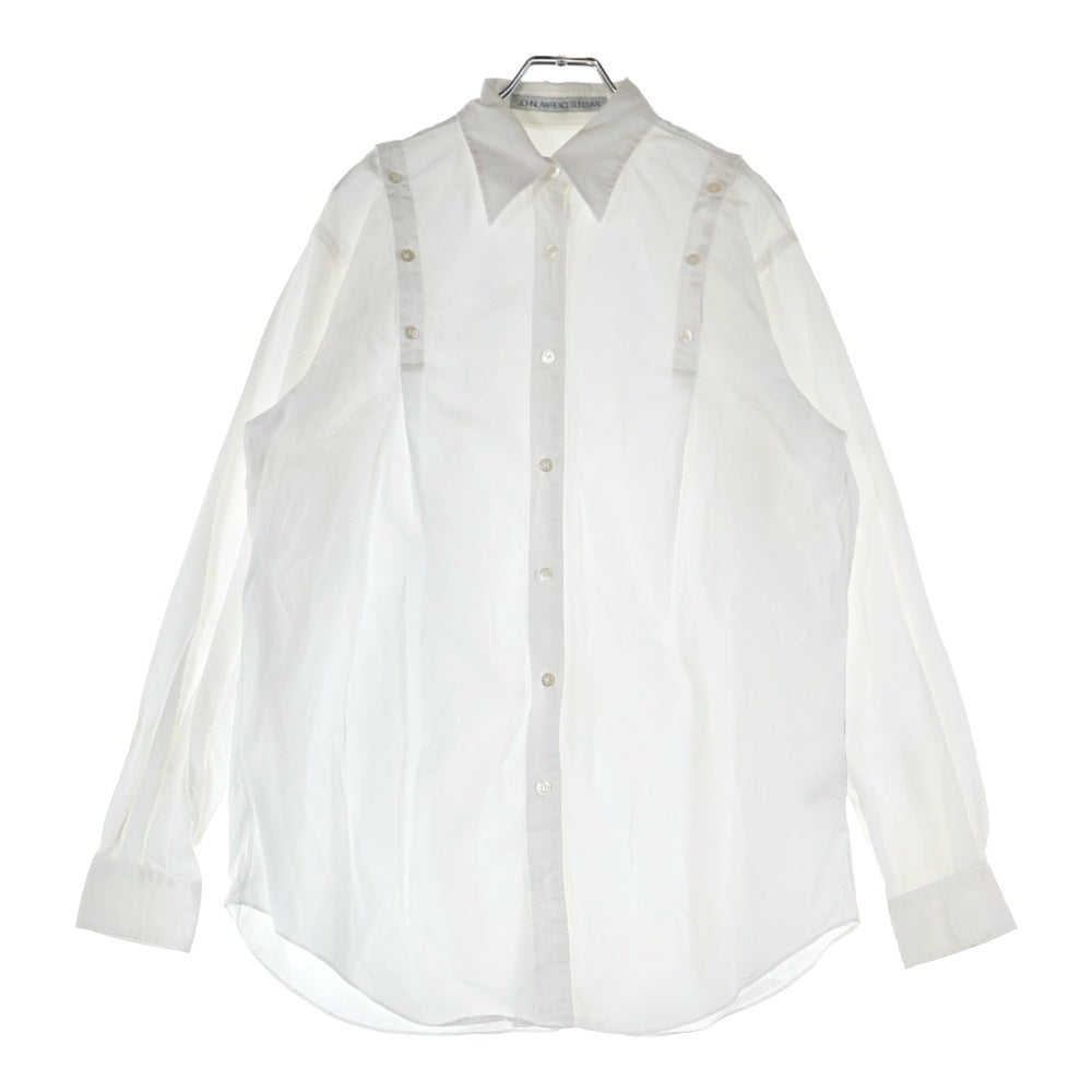 JOHN LAWRENCE SULLIVAN(ジョンローレンスサリバン) ショルダーボタン長袖シャツ レディース ホワイト 3C010-0221-19