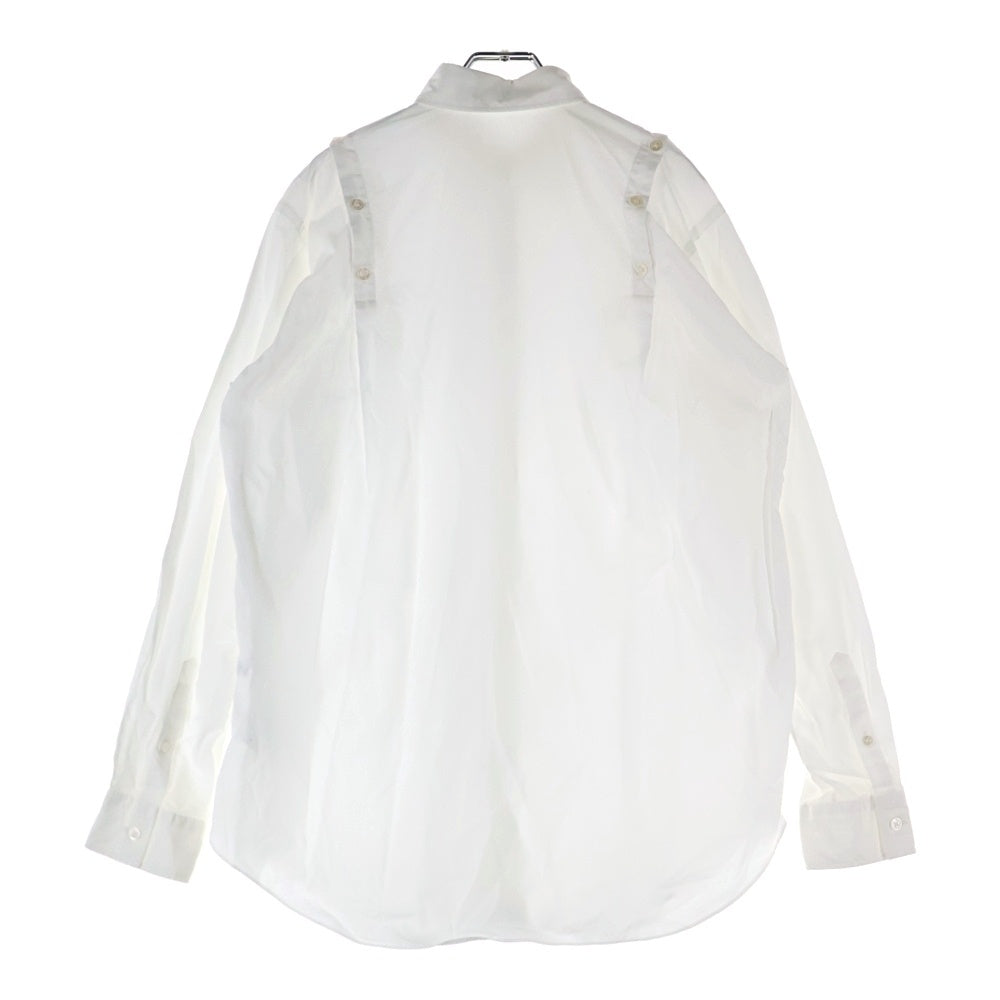 JOHN LAWRENCE SULLIVAN(ジョンローレンスサリバン) ショルダーボタン長袖シャツ レディース ホワイト 3C010-0221-19