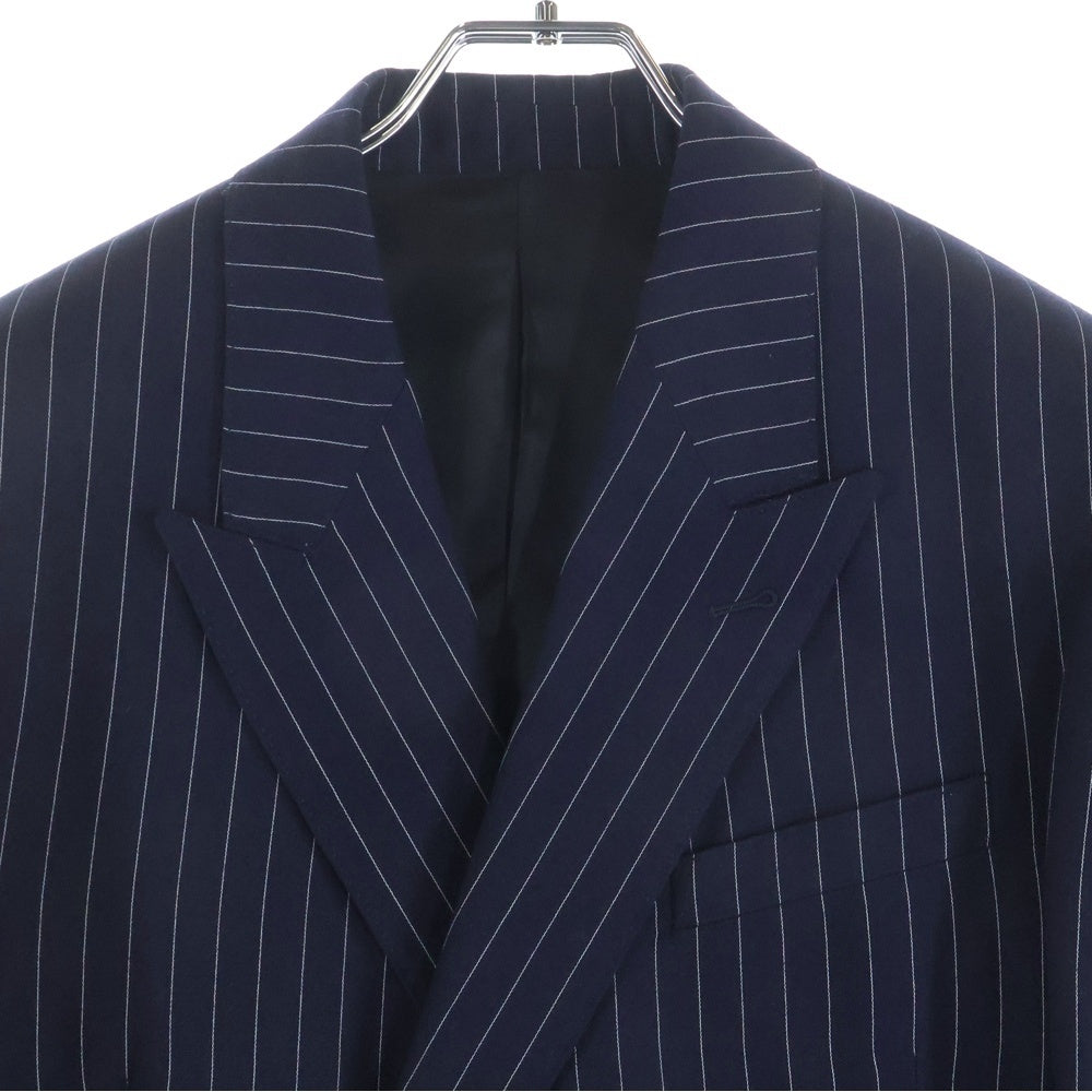 美品　CELINEセリーヌ　ストライプ　ネイビー　ジャケット　フォーマル　エディ 美品 CELINEセリーヌ ストライプ ネイビー ジャケット フォーマル