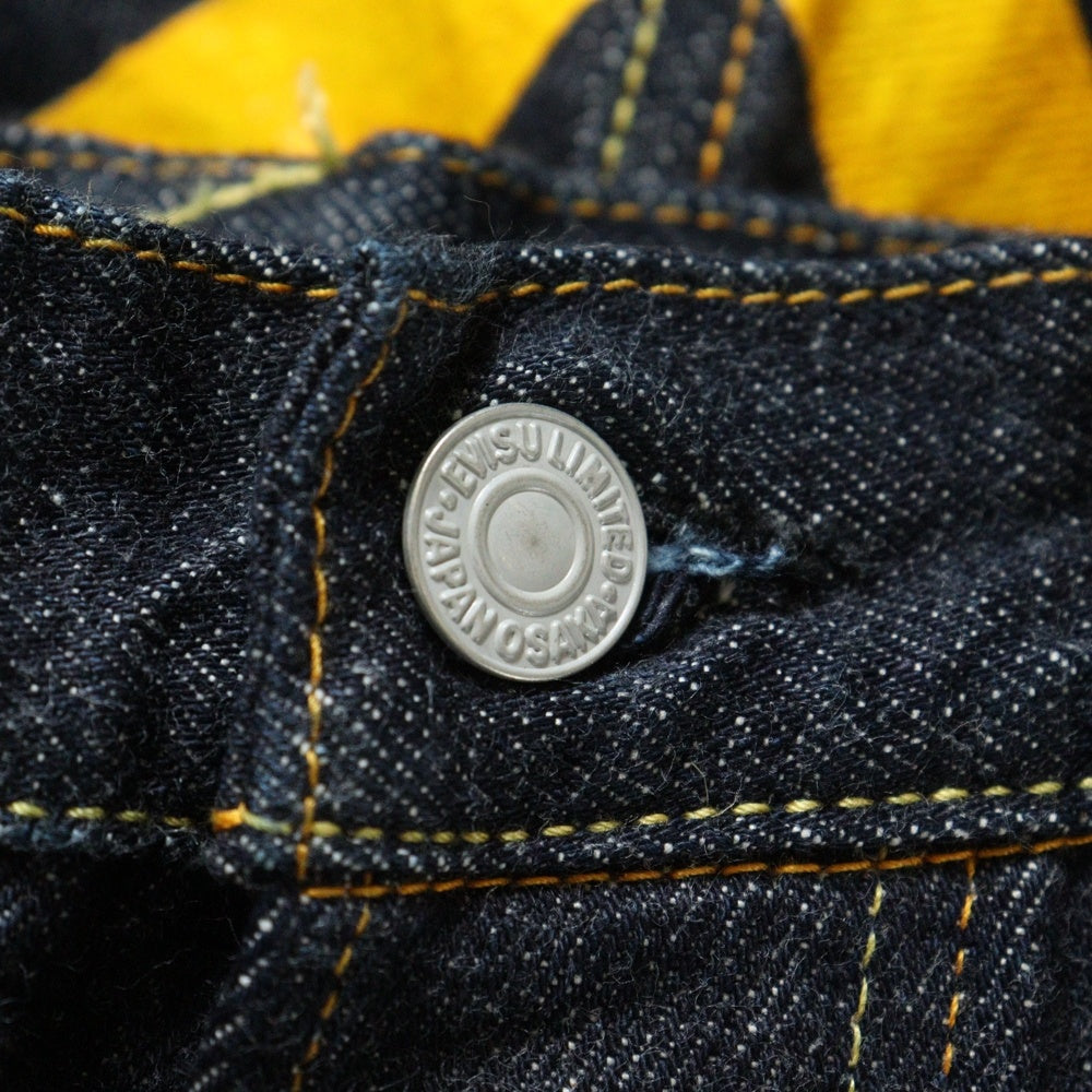 EVISU(エビス) DAICOCK PRINT JEANS ダイコック イエロープリント バギージーンズ デニムパンツ インディゴ 2EAHJM4JE125401DN