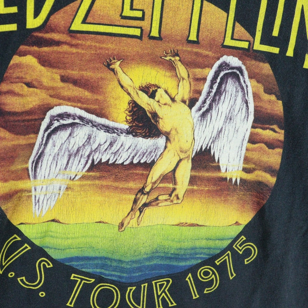 VINTAGE(ヴィンテージ) 1975年 LED-ZEPPELIN レッドツェッペリン ツアーTシャツ カットソー ブラック