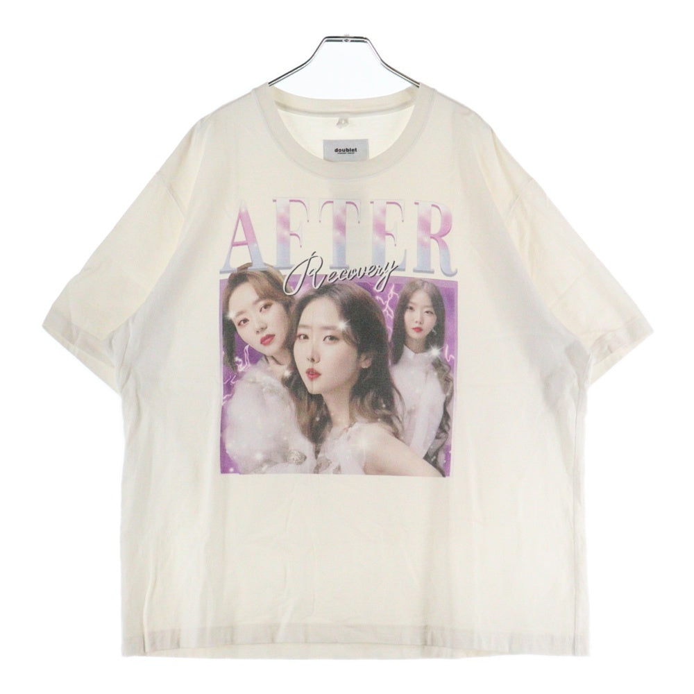 doublet(ダブレット) AFTER グラフィックプリント カットソー 半袖Tシャツ ホワイト 24AW42CS348