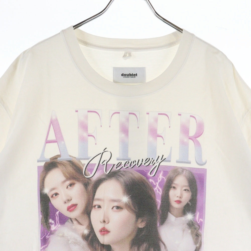 doublet(ダブレット) AFTER グラフィックプリント カットソー 半袖Tシャツ ホワイト 24AW42CS348