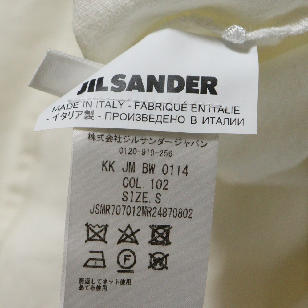 JIL SANDER(ジルサンダー) フラップポケット 半袖Tシャツ カットソー ホワイト KK JM BW 0114