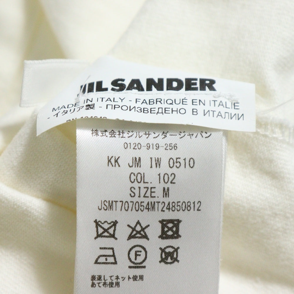 JIL SANDER(ジルサンダー) バックデザイン 半袖Tシャツ カットソー ホワイト KK JM IW 0510
