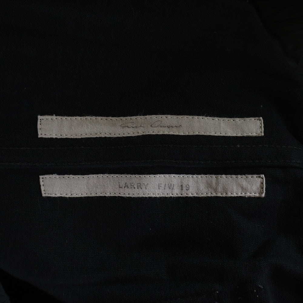 Rick Owens(リックオウエンス) CARGO JOG PANTS カーゴジョグ コットンパンツ ブラック RU19F4396-BA