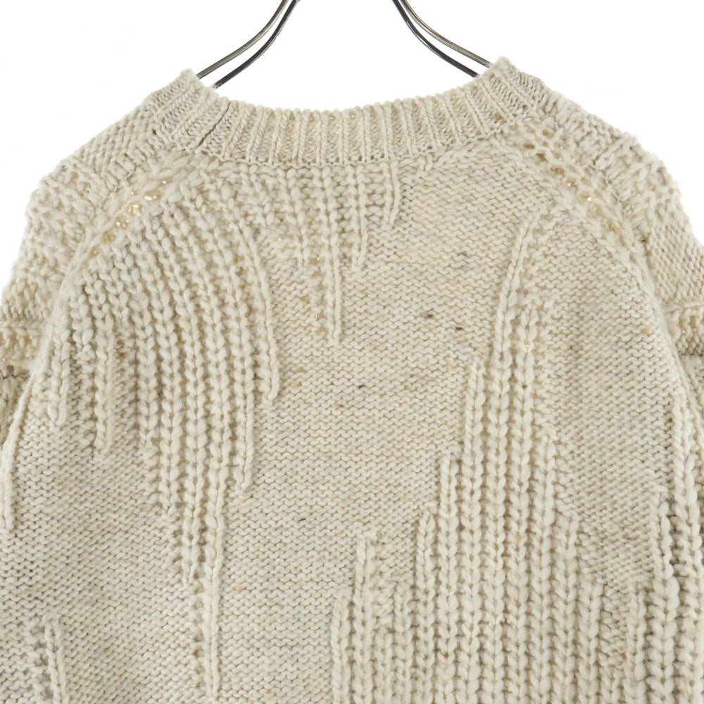 ひ*様 yoke 22aw イレギュラー クルーネック ニット セーター YOKE(ヨーク) 22AW IREGULAR KNITTED CREWNECK SWEATER イレギュラー