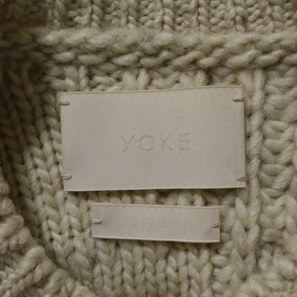 22AW yoke ニット YOKE(ヨーク) 22AW IREGULAR KNITTED CREWNECK SWEATER イレギュラー