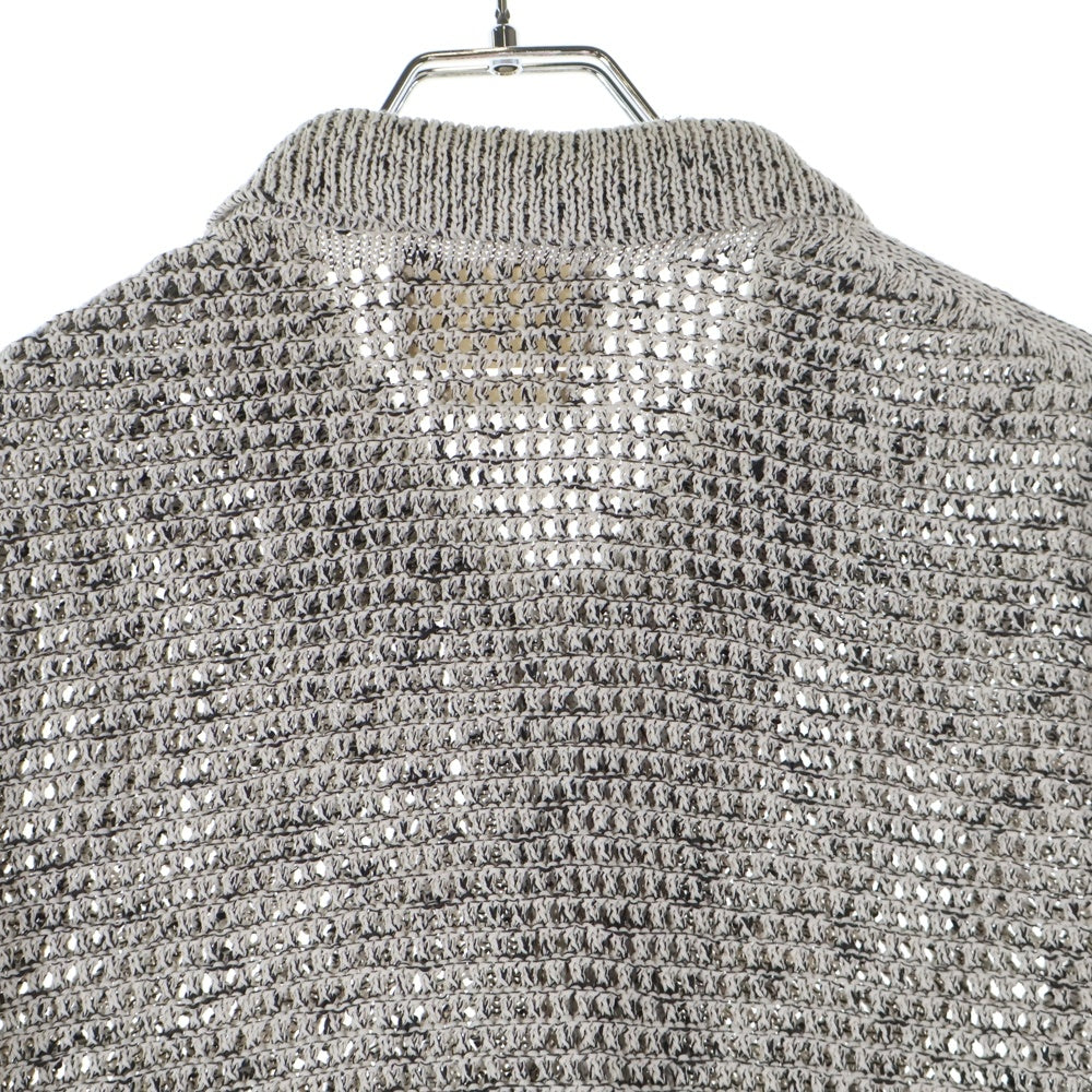 YOKE(ヨーク) 24SS MESH KNITTED BUTTONED CARDIGAN メッシュニット