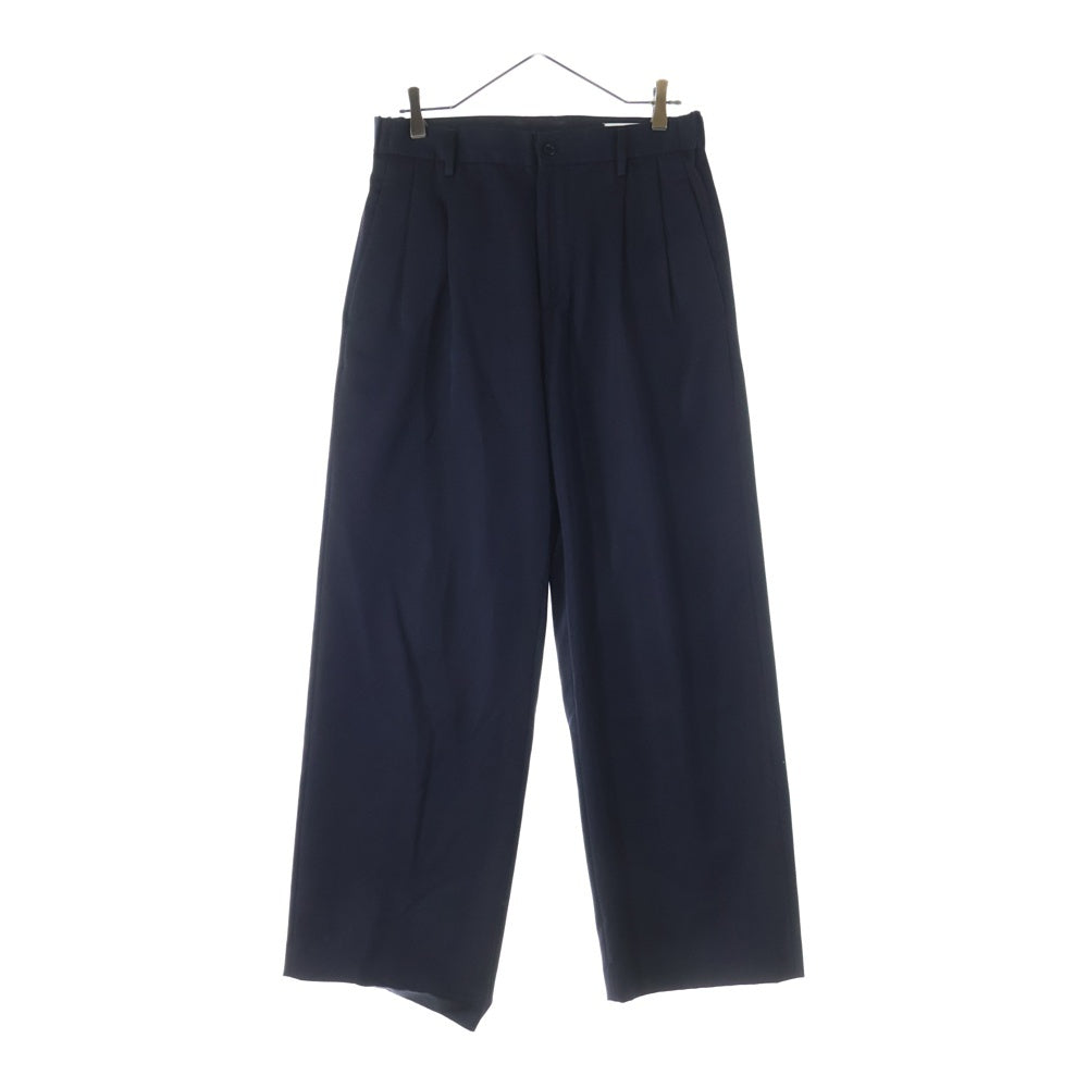 IRENISA(イレニサ) 23AW フロントタック スラックスパンツ ネイビー IH-23FW-P018-ND6