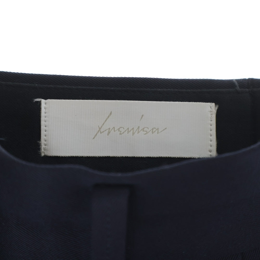 IRENISA(イレニサ) 23AW フロントタック スラックスパンツ ネイビー IH-23FW-P018-ND6