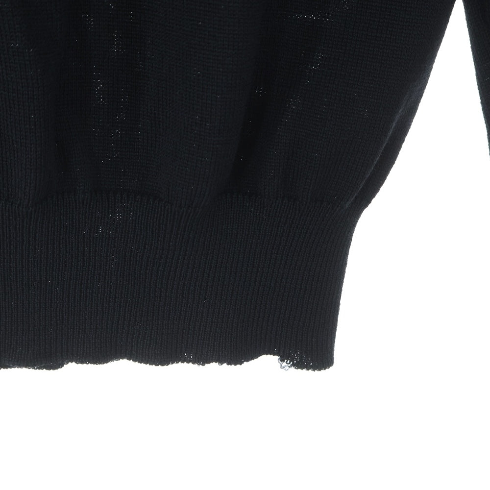 Dior HOMME(ディオールオム) 09AW ハイネックセーター ウールセーター ブラック/レッド 9H3461660078