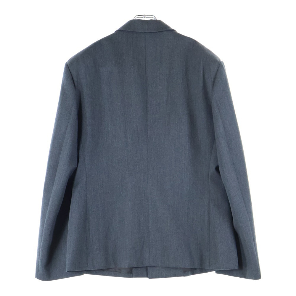 PRADA(プラダ) 2B 比翼ボタン シングルテーラードジャケット グレー UGN205