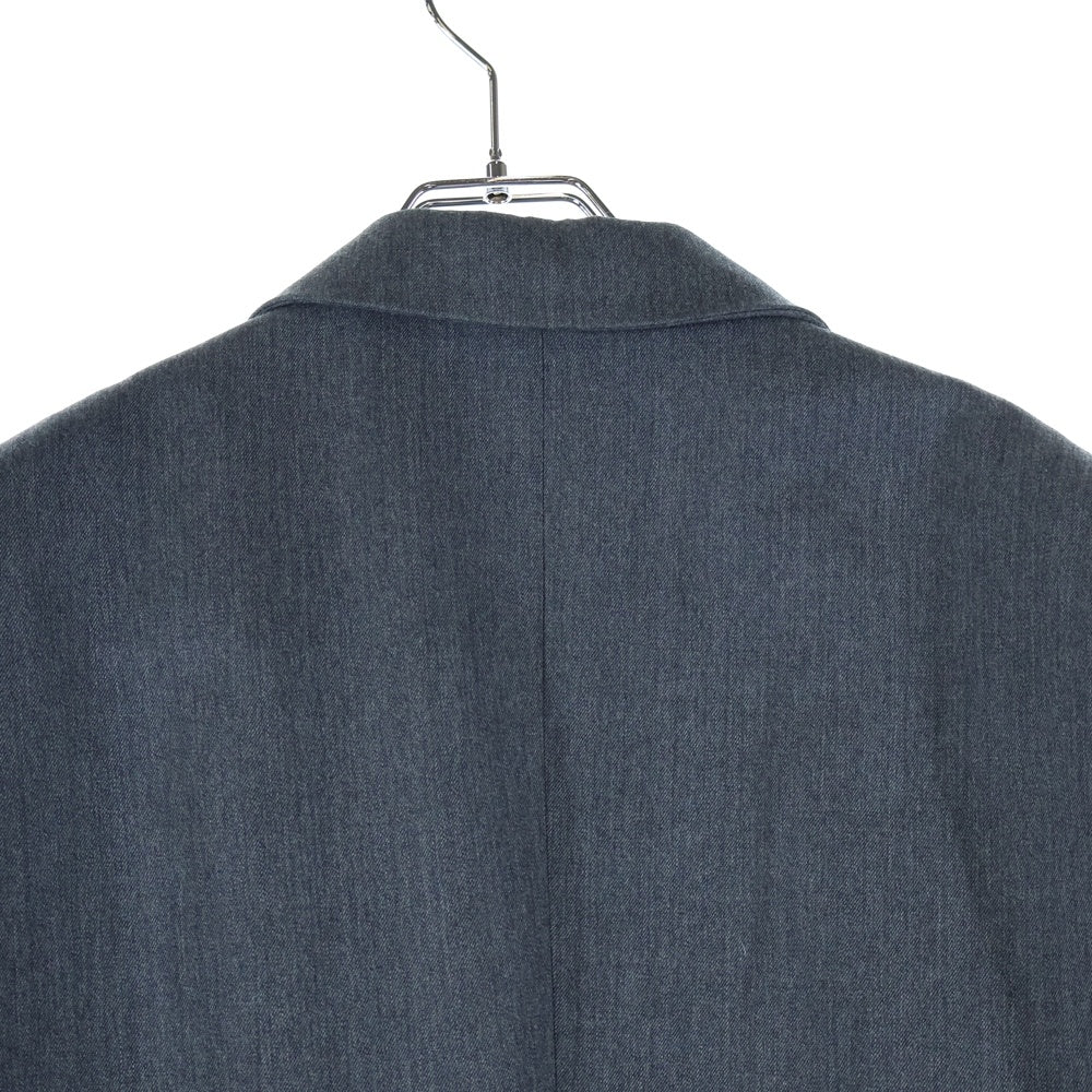 PRADA(プラダ) 2B 比翼ボタン シングルテーラードジャケット グレー UGN205