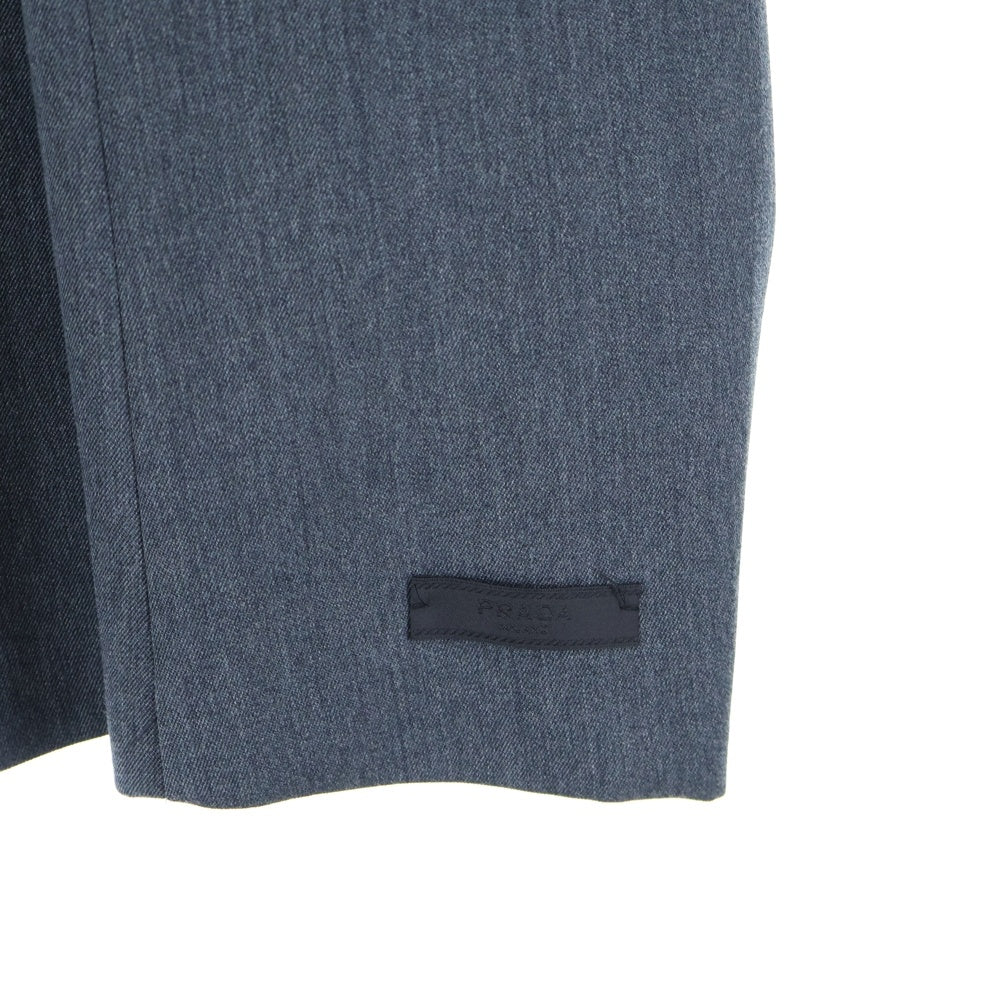 PRADA(プラダ) 2B 比翼ボタン シングルテーラードジャケット グレー UGN205