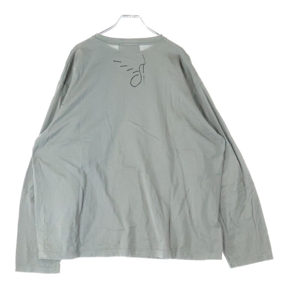 Nemeth(ネメス) グラフィックプリント長袖スリーブTシャツ カットソー オリーブ 108
