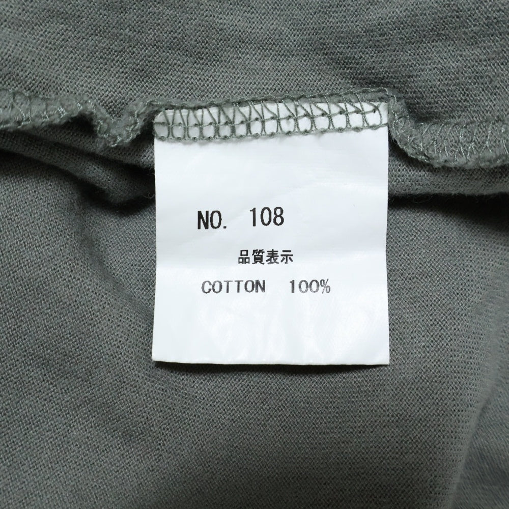 Nemeth(ネメス) グラフィックプリント長袖スリーブTシャツ カットソー オリーブ 108