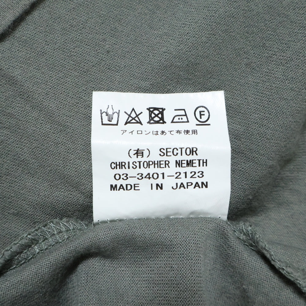 Nemeth(ネメス) グラフィックプリント長袖スリーブTシャツ カットソー オリーブ 108