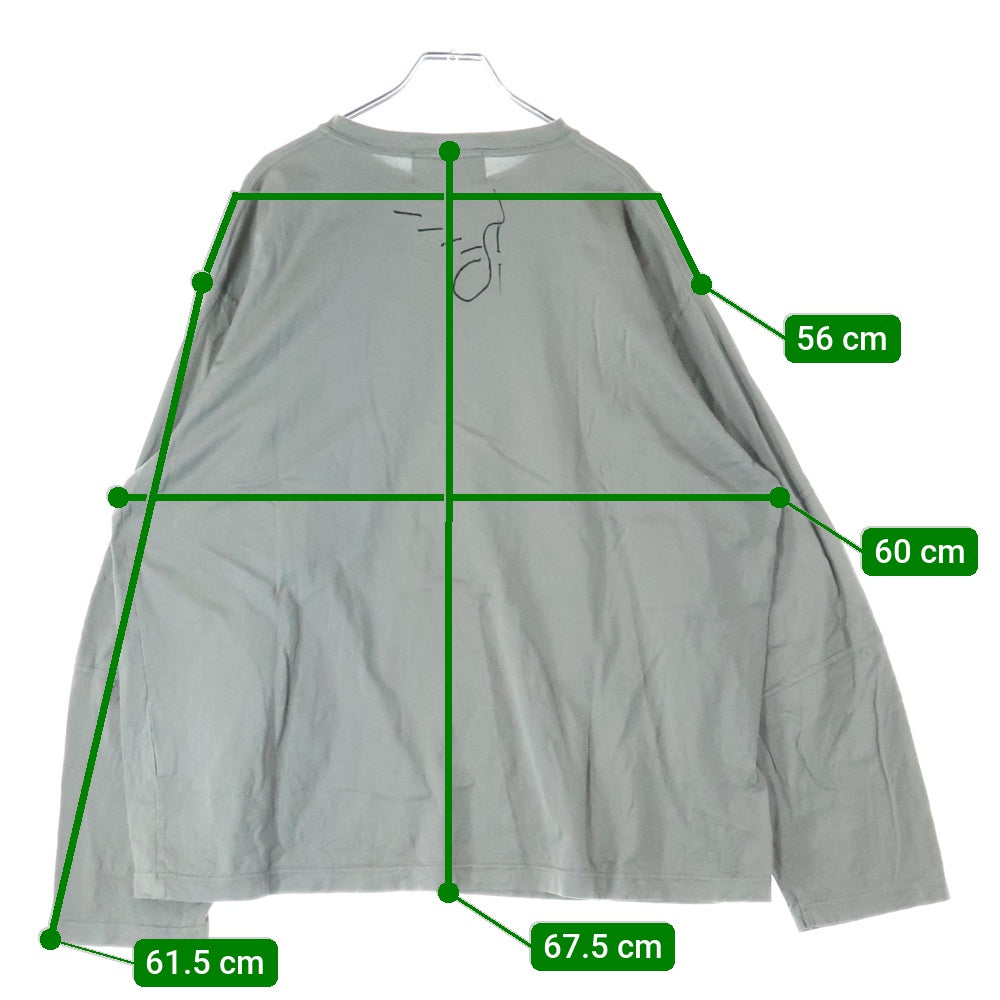 Nemeth(ネメス) グラフィックプリント長袖スリーブTシャツ カットソー