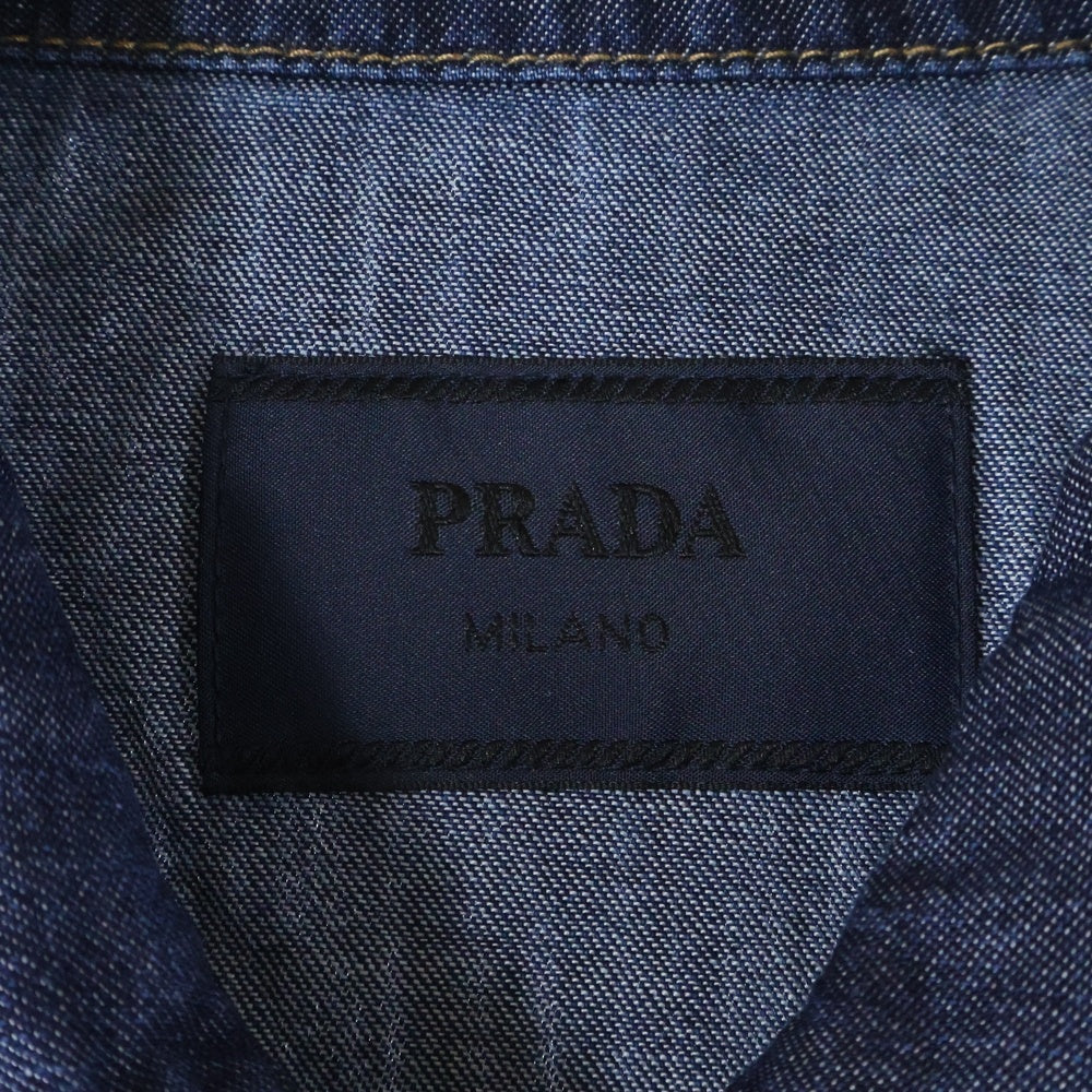 PRADA(プラダ) シャンブレーブルゾン デニムジャケット インディゴ GEB255 S000