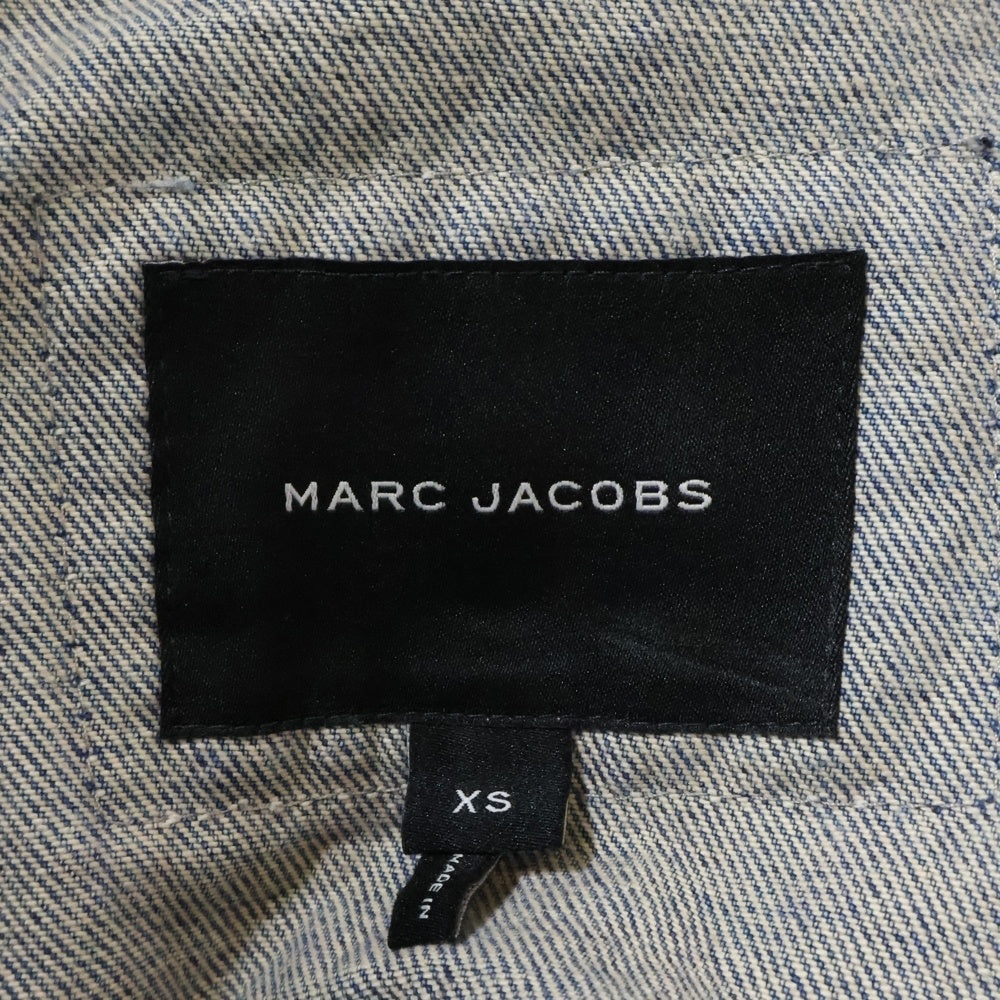 MARC JACOBS(マークジェイコブス) クリスタル装飾 デニムジャケット インディゴ 2S4RJC005D08