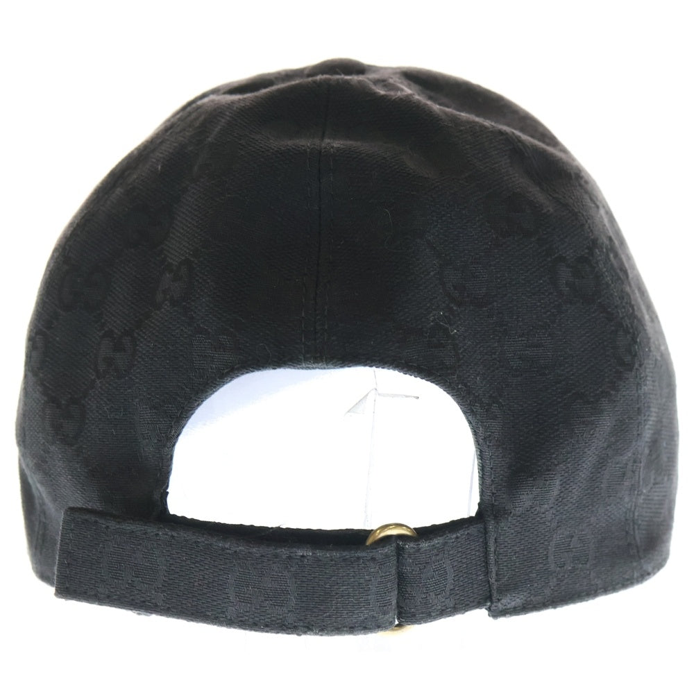 GUCCI(グッチ) GGキャンバス ベースボールキャップ 帽子 ブラック 576253