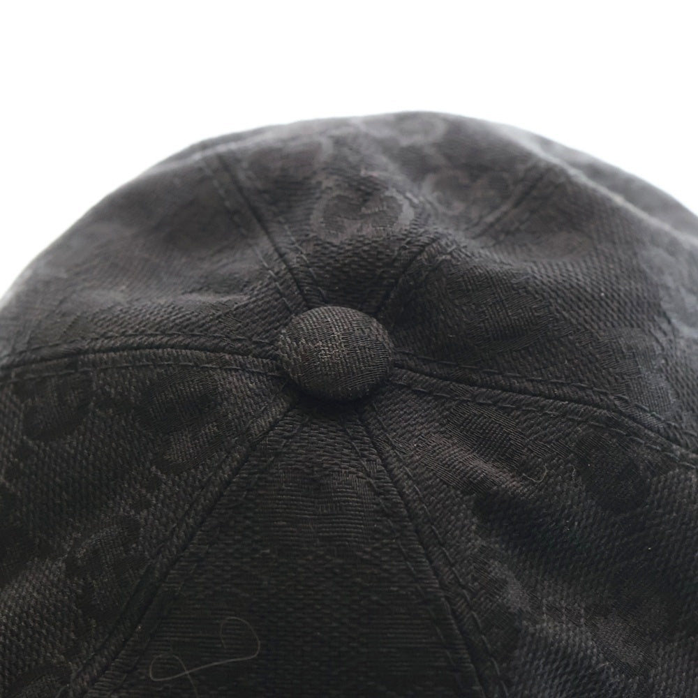 GUCCI(グッチ) GGキャンバス ベースボールキャップ 帽子 ブラック 576253