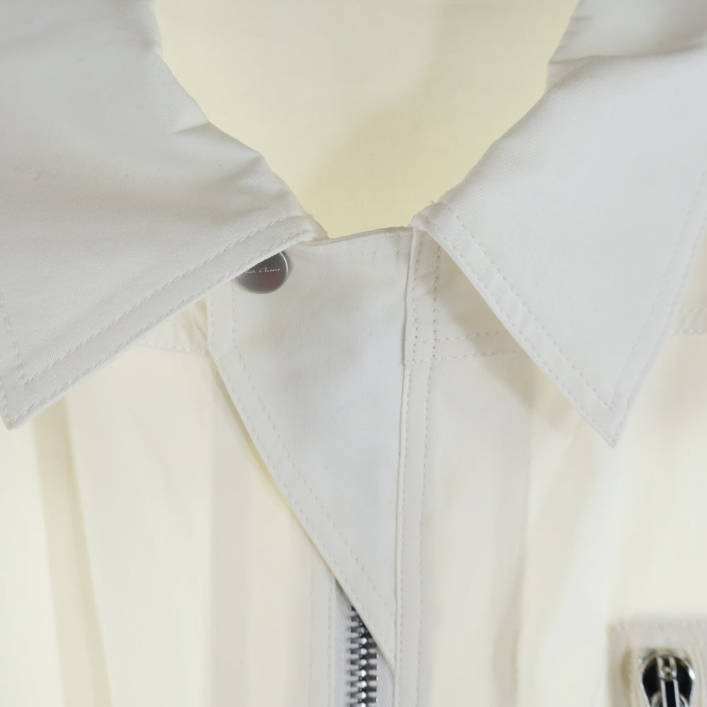 Rick Owens(リックオウエンス) 20SS LS OVERSIZED OUTERSHIRT オーバーサイズ 長袖シャツ ホワイト RU20S7790-TE