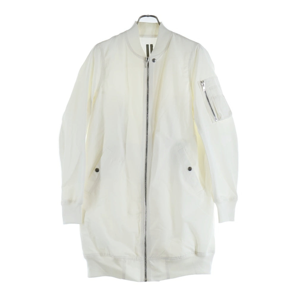 Rick Owens(リックオウエンス) 18ss Long Flight Bomber Jacket ロングフライト ボンバージャケット ホワイト DS18S3721-FM