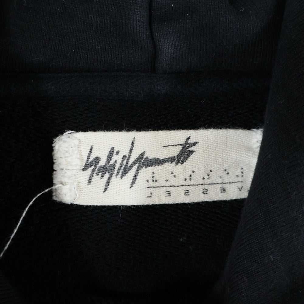 Yohji Yamamoto(ヨウジヤマモト) × VESSEL プリントデザイン プルオーバーパーカー フーディー ブラック HE-T63-075