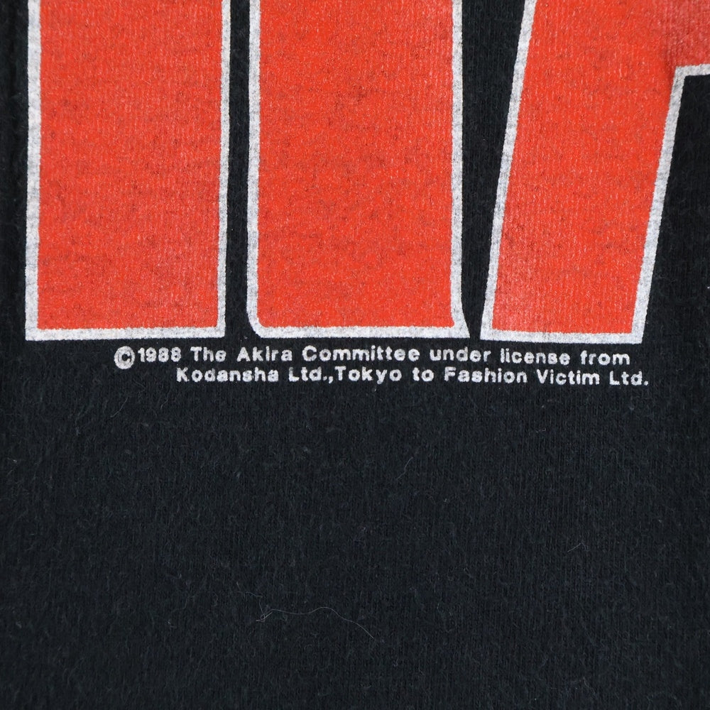 VINTAGE(ヴィンテージ) 80s AKIRA アキラ グラフィック半袖Tシャツ カットソー ブラック/レッド