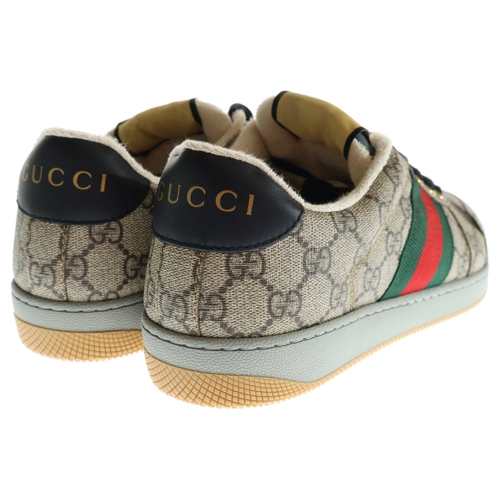 GUCCI(グッチ) Screener sneakers スクリーナースニーカー GGロゴスニーカー シューズ ベージュ