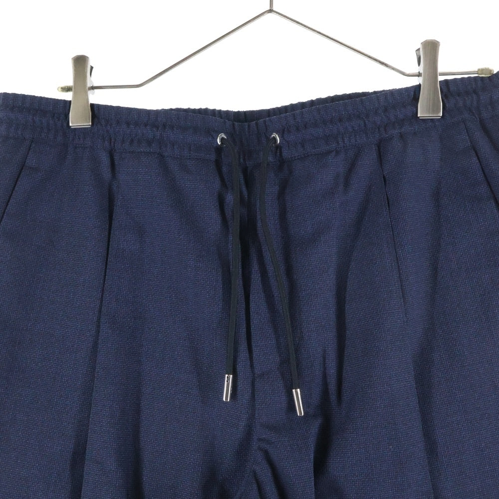 DIOR(ディオール) ウールジャガードパンツ ドローコード付きジョガーパンツ ネイビー 113C122A5294
