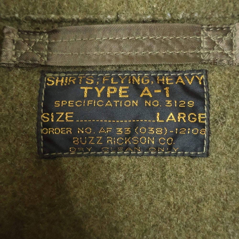 Buzz Rickson's(バズリクソンズ) a-1 flying heavy ジャケット ウールブランケット ジャケット カーキ AF33 -12106