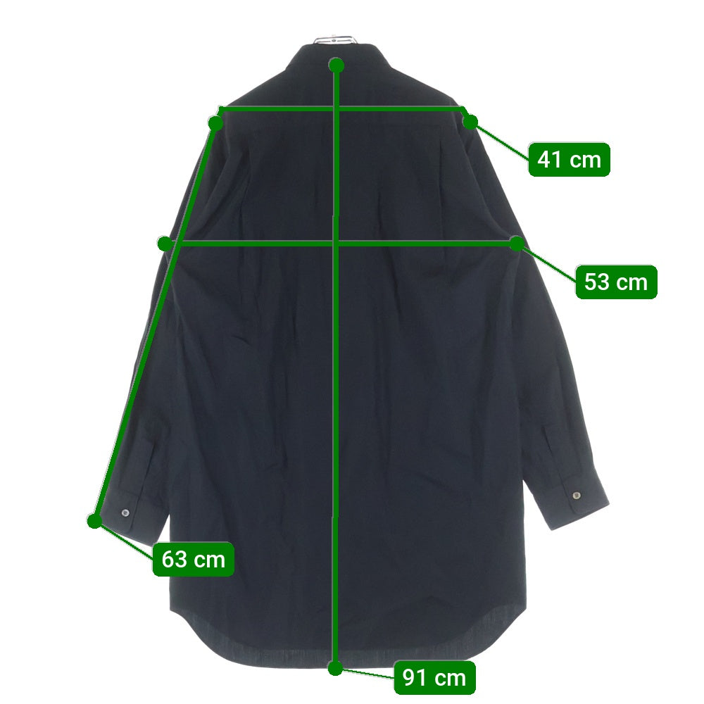 COMME des GARCONS HOMME PLUS(コムデギャルソンオムプリュス) コットン 長袖シャツ ブラック PL-B008