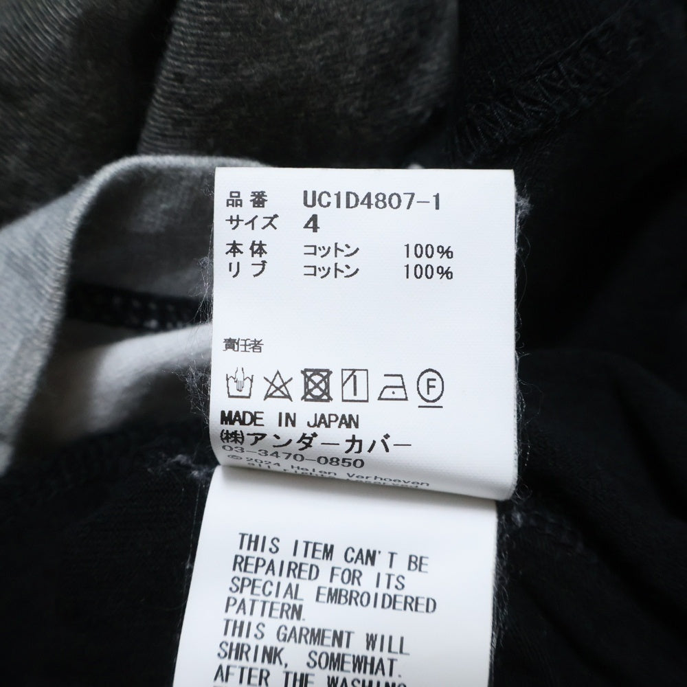 UNDERCOVER(アンダーカバー) グラフィックプリント 半袖Tシャツ カットソー ブラック UC1D4807-1