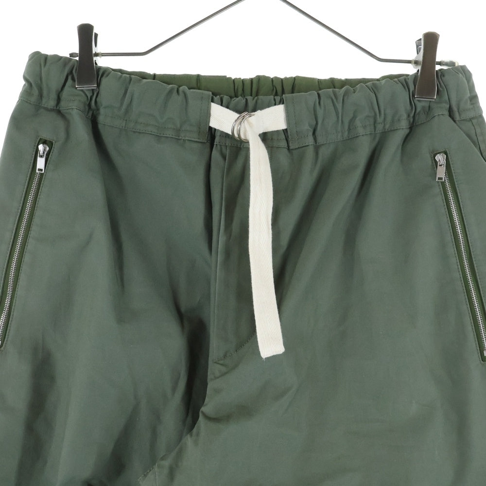 JIL SANDER(ジルサンダー) ベルト付き コットンパンツ ジョガーパンツ カーキ JPUT310805