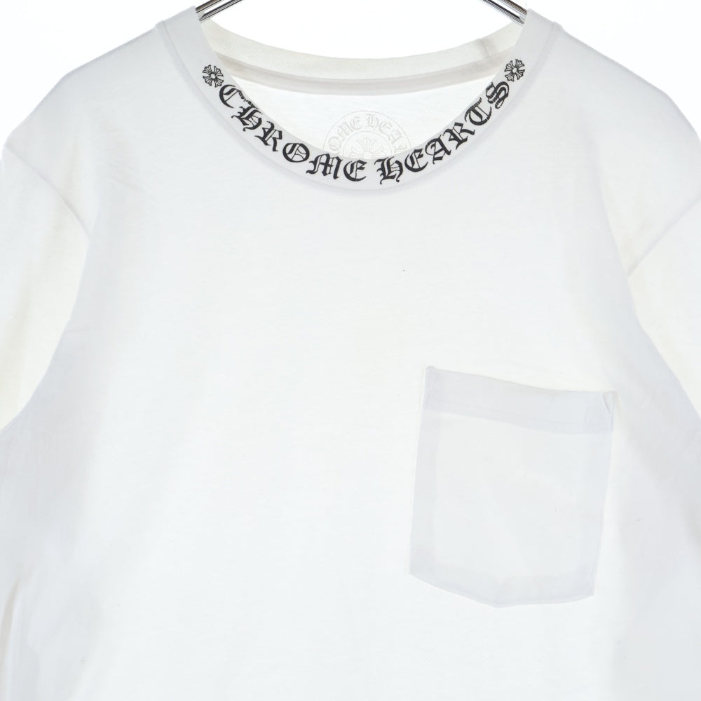 CHROME HEARTS(クロムハーツ) NECK LOGO L/S TEE ネックロゴ プリント