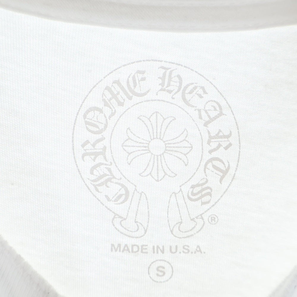 新品　クロムハーツ(chrome hearts) ネックロゴプリント L CHROME HEARTS(クロムハーツ) NECK LOGO L/S TEE ネックロゴ プリント