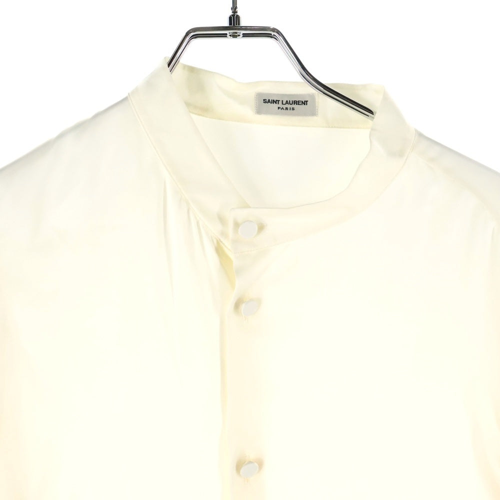 サンローラン　シルク　シャツ　長袖　シャツ サンローラン｜SAINT LAURENT】のシルクシャツ｜知っておきたいメゾン