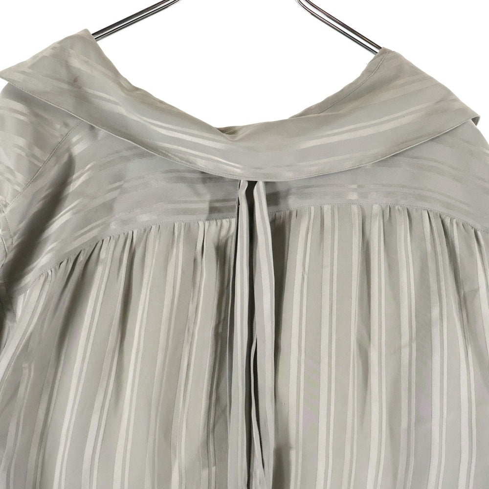 SAINT LAURENT PARIS(サンローランパリ) 22AW シルク ストライプ 長袖