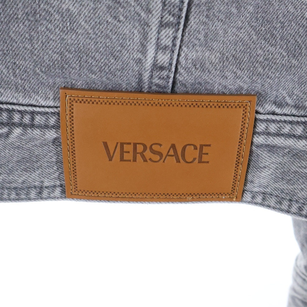 VERSACE(ヴェルサーチ) メデユーサボタン デニムジャケット グレー 1015847